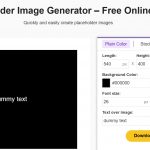 Placeholder Image Generator Homepage