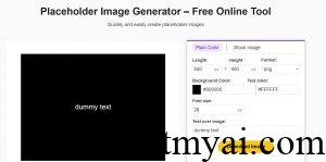 Placeholder Image Generator Homepage