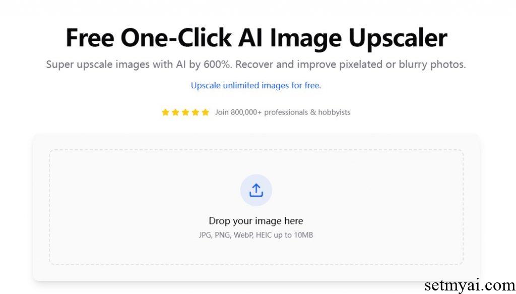 Image Upscaling Homepage