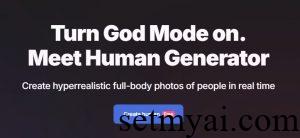 AI Human Generator Homepage