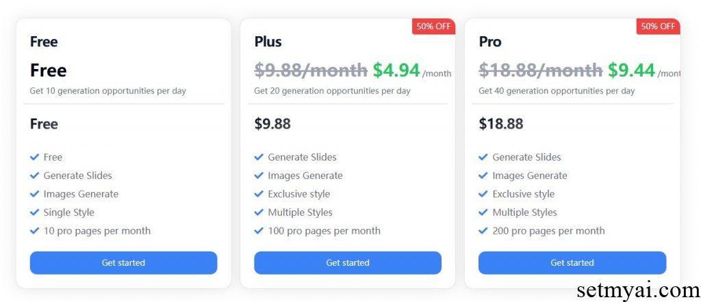 EasySlide Pricing