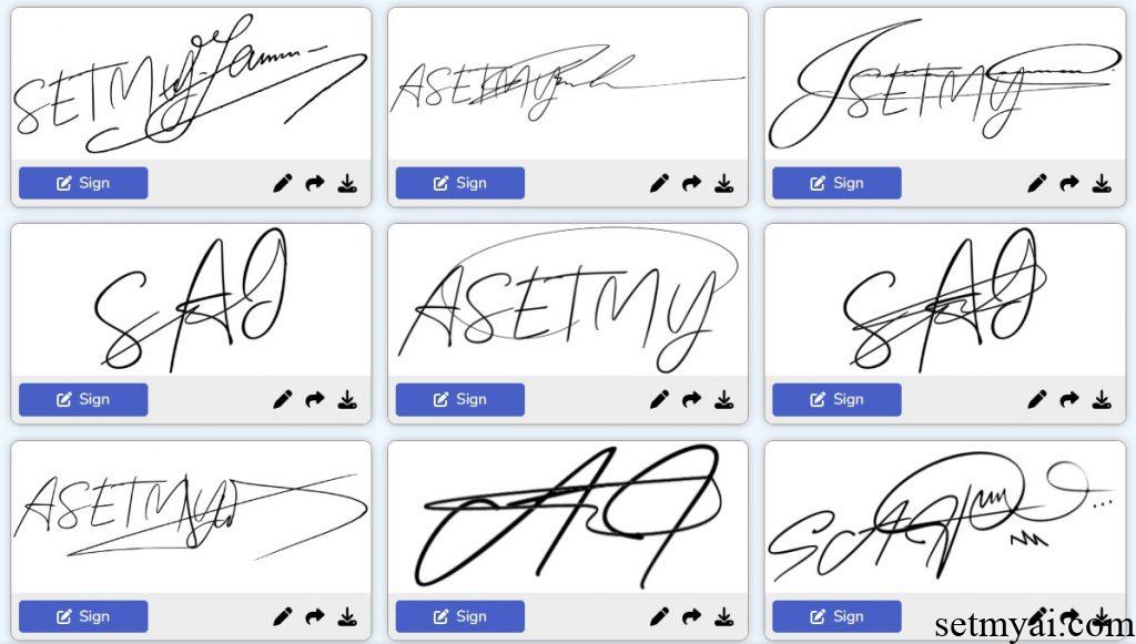 Online Signatures Result